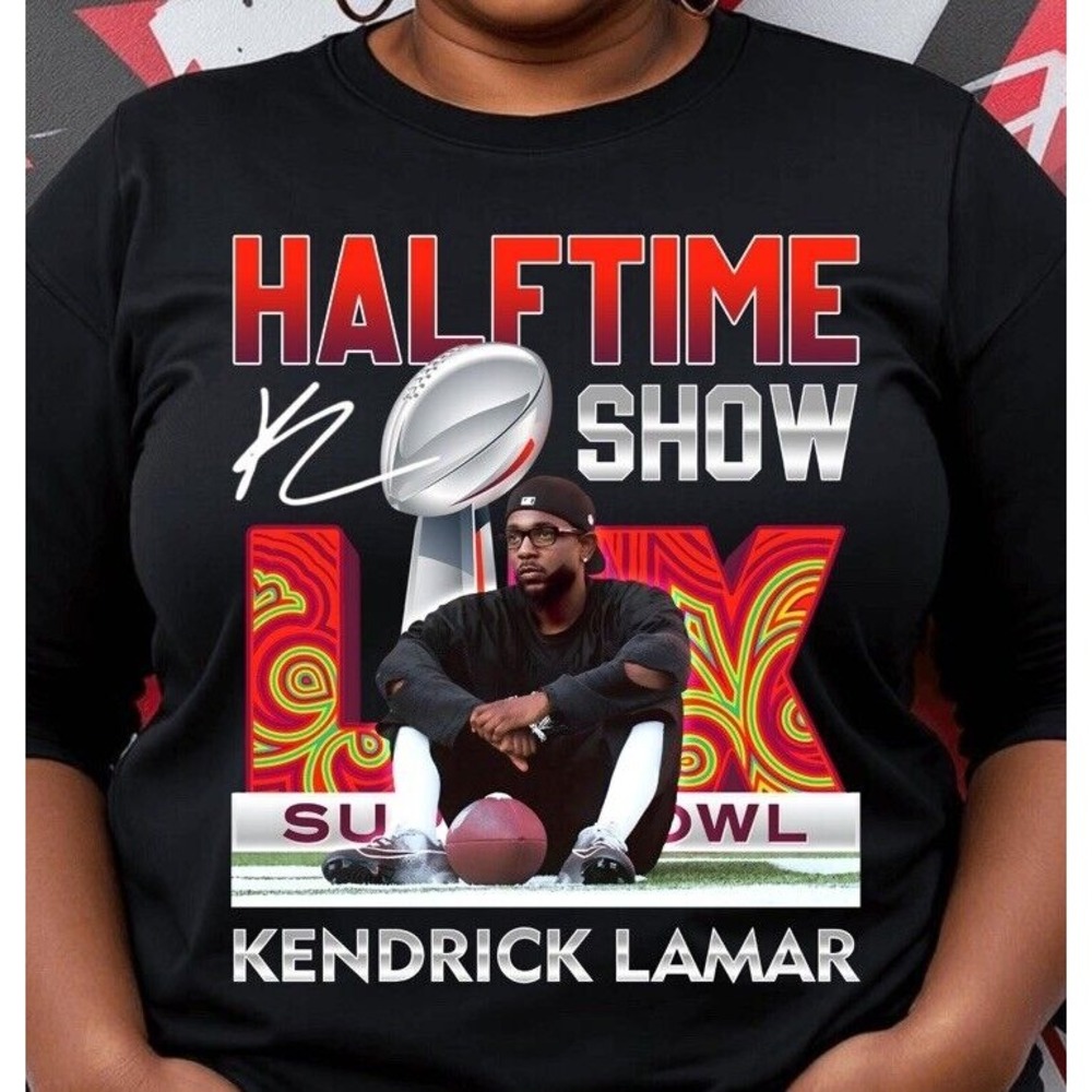 Kendrick Lamar Super‎ Bowl LIX Halftime Show 2025 T-Shirt Size Large